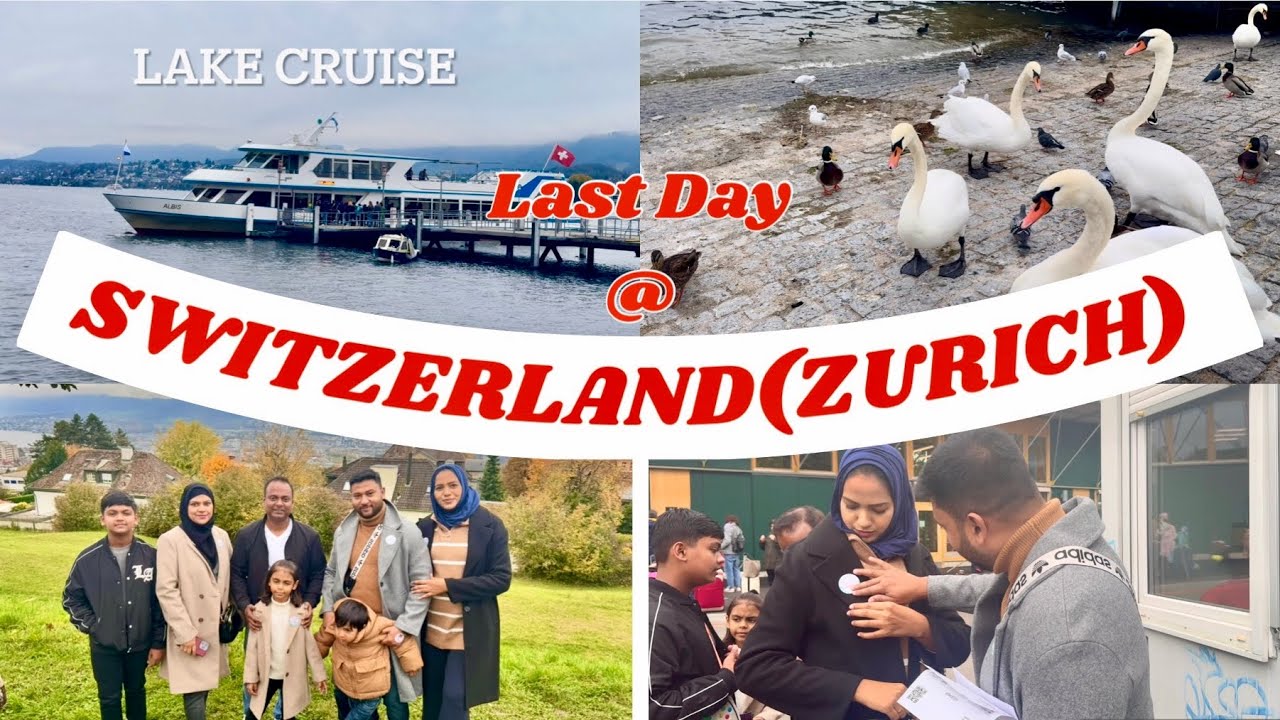 Last Day @ SWITZERLAND🇨🇭ZURICH 😍 BUS TOUR 🚌 & LAKE CRUISE 🚢 TRAVEL VLOG