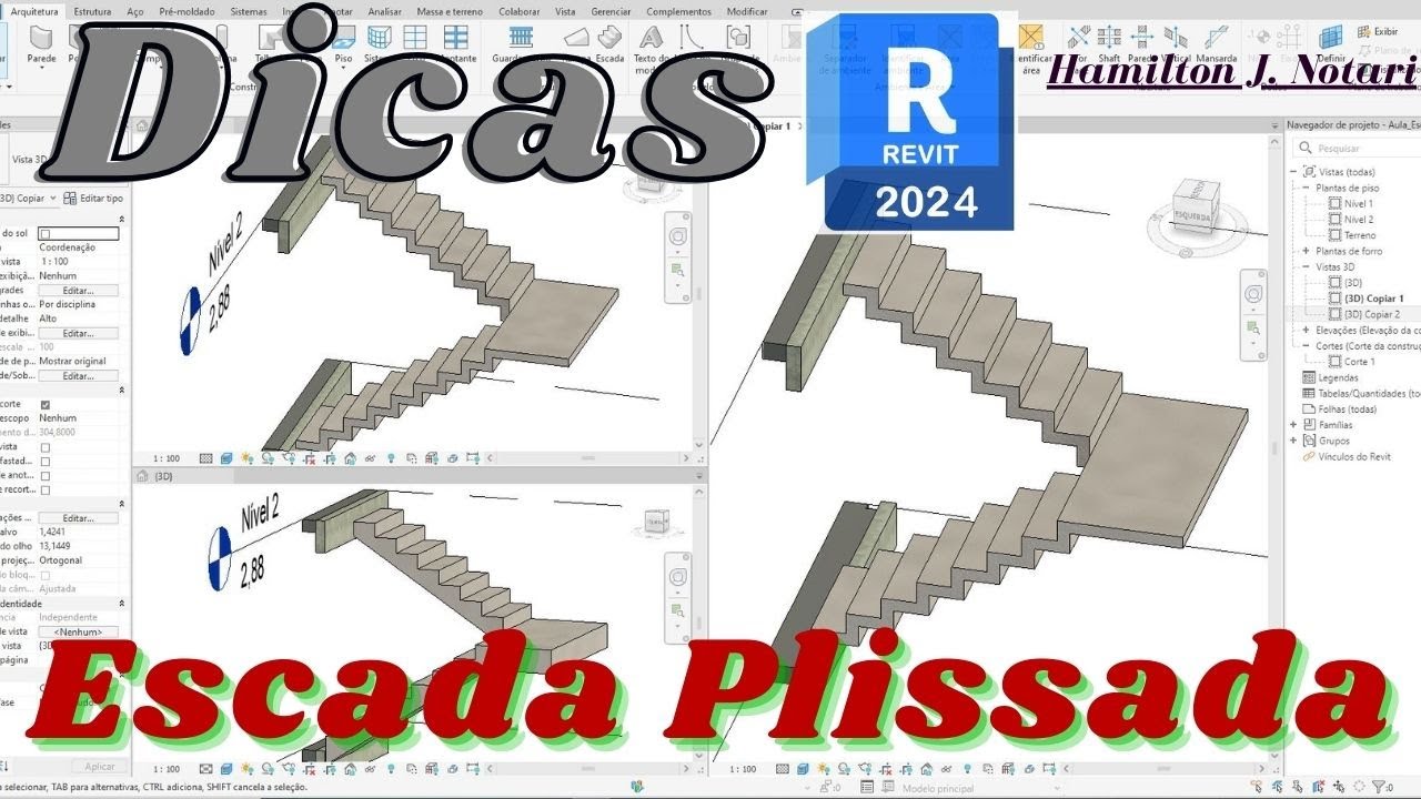Escada Plissada no Revit