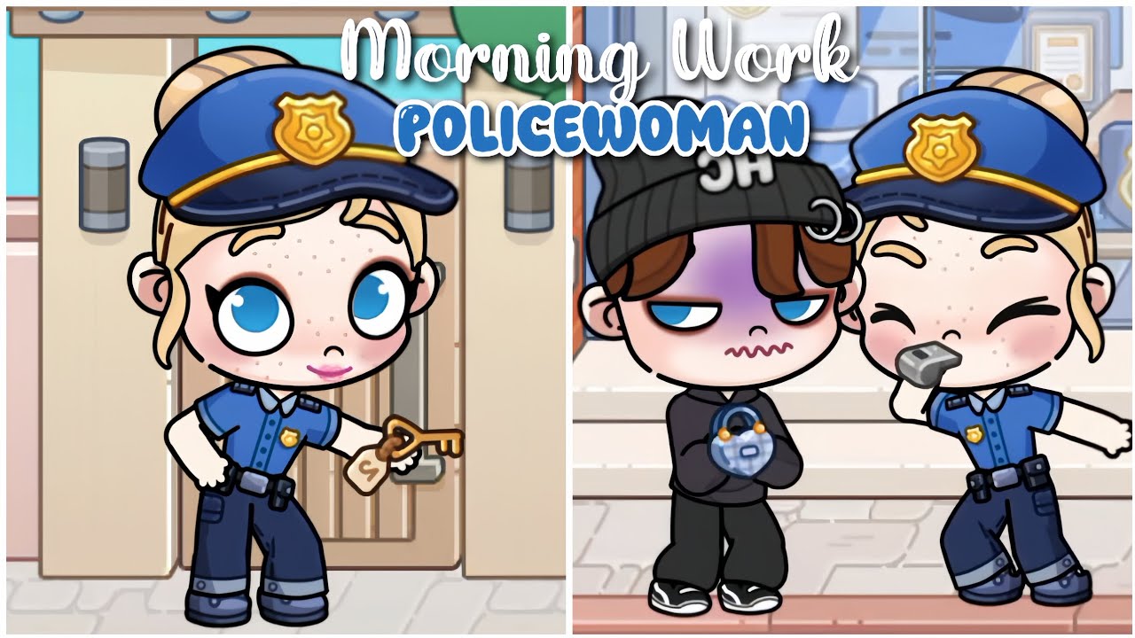Morning Routine of a Policewoman 👮🏻&zwj;♀️🚓 | Avatar World | Pazu