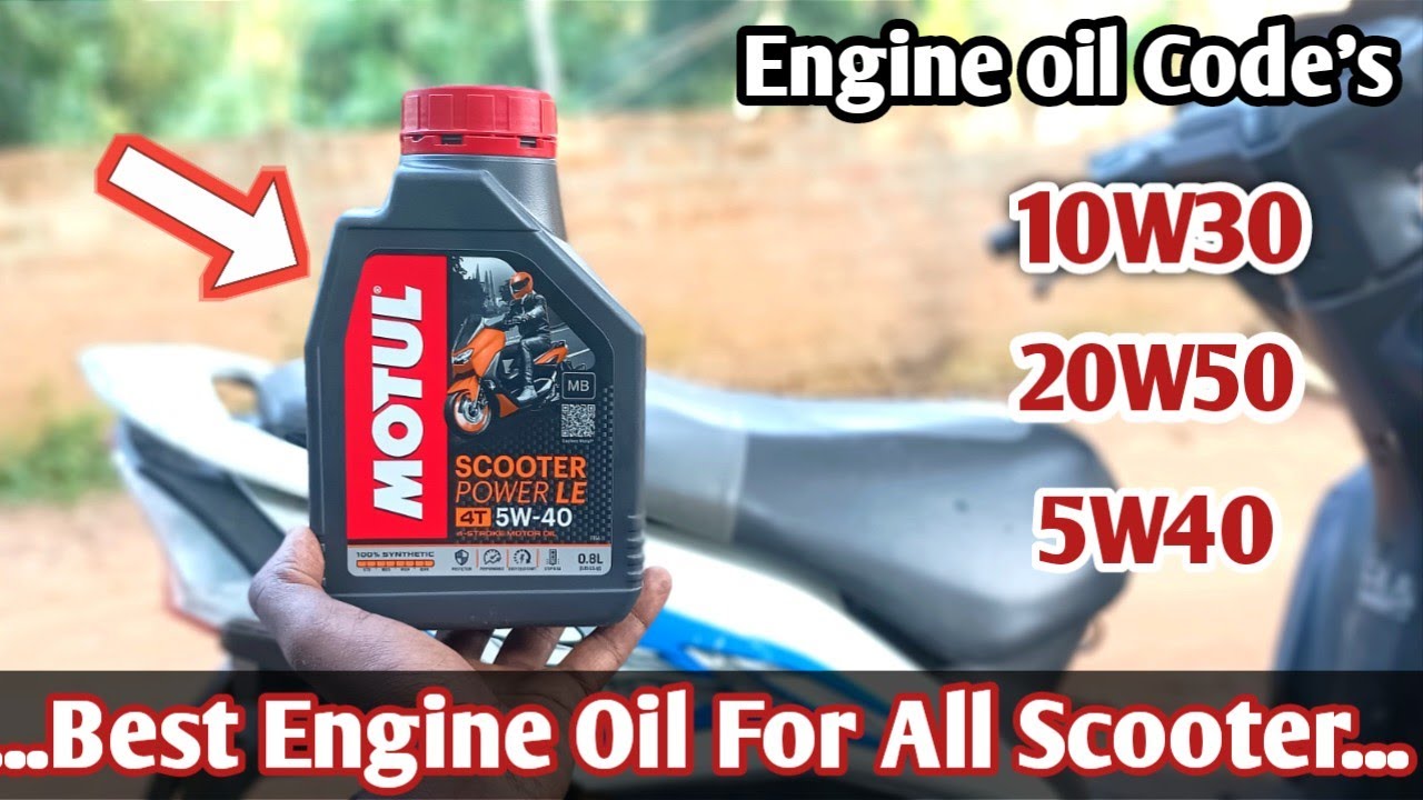 Best Engine Oil For All Scooter Motul 5W40