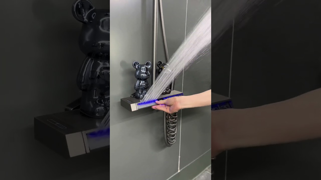 Lefton Thermostatic Shower System with 5 Water Modes and Temperature Display Screen-SST2206