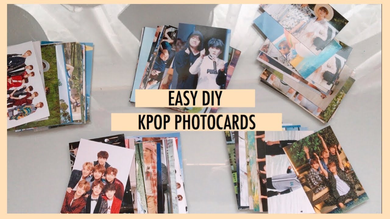 ✨ easy diy kpop photocards