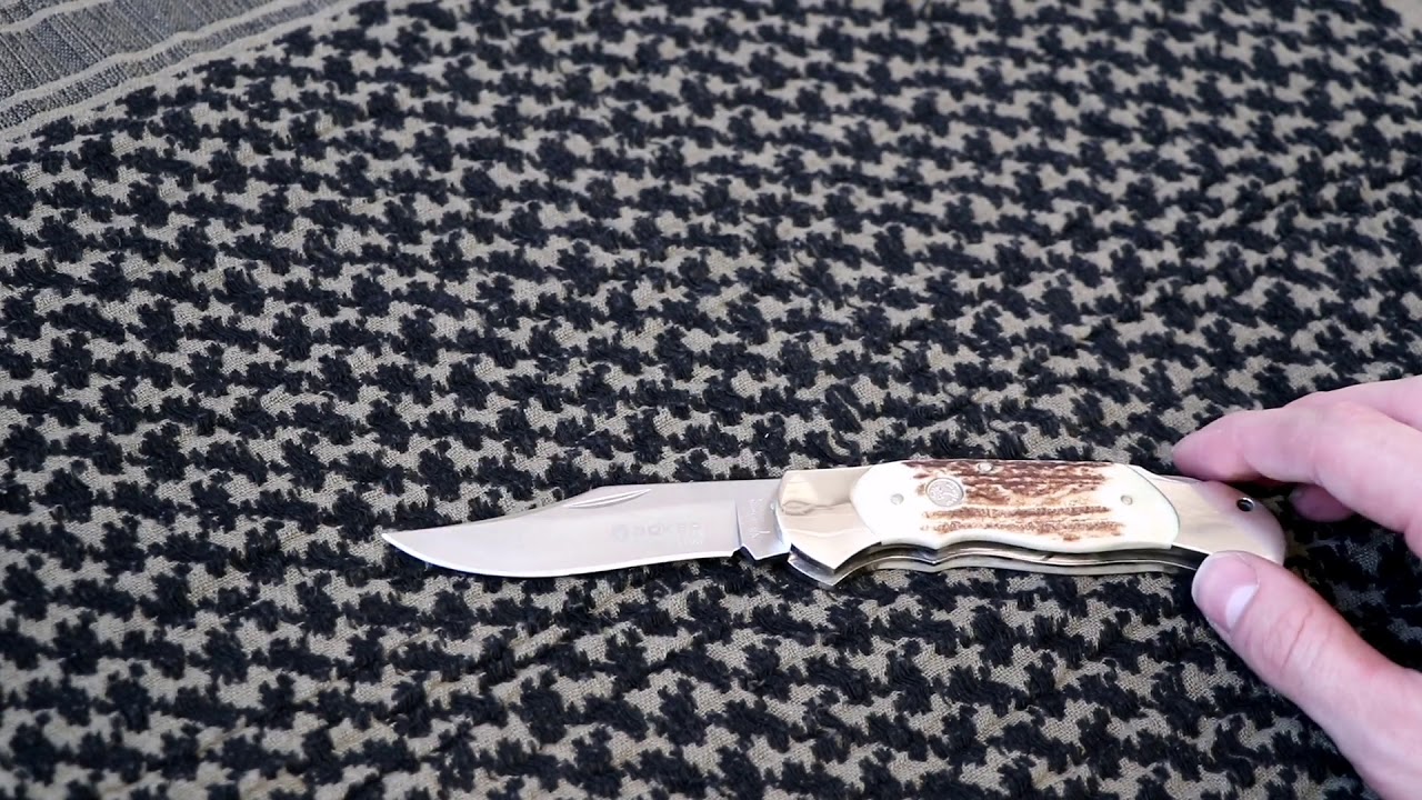 Böker Optima mit Hirschhorn beschalung