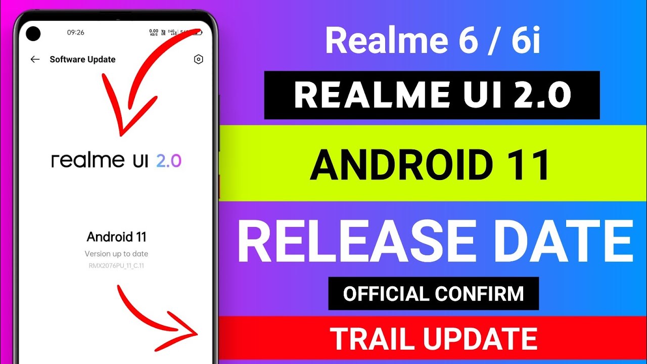 Realme 6 / 6i Realme UI 2.0 Based On Android 11 😱 Official Confirm Trail Update Release Date 😈