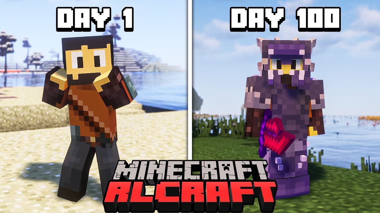 I Spent 100 Days in RLCraft Minecraft