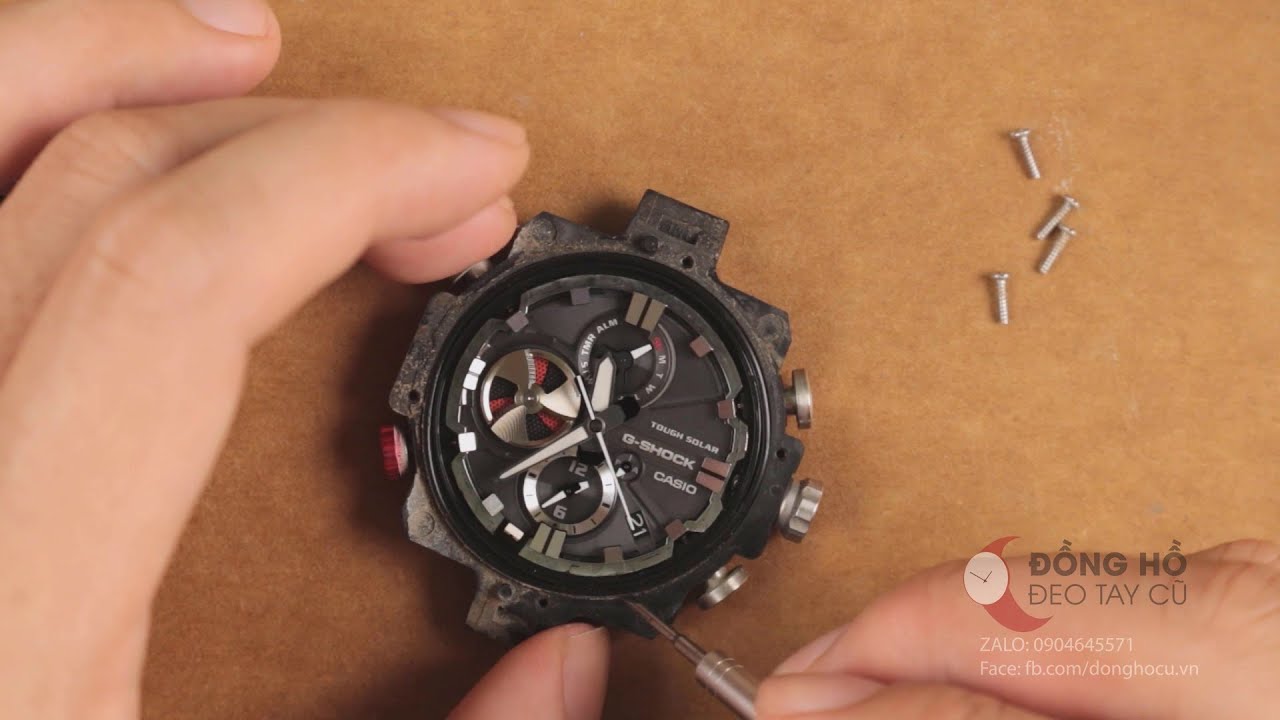 Vệ sinh đồng hồ casio G-shock gst-b100