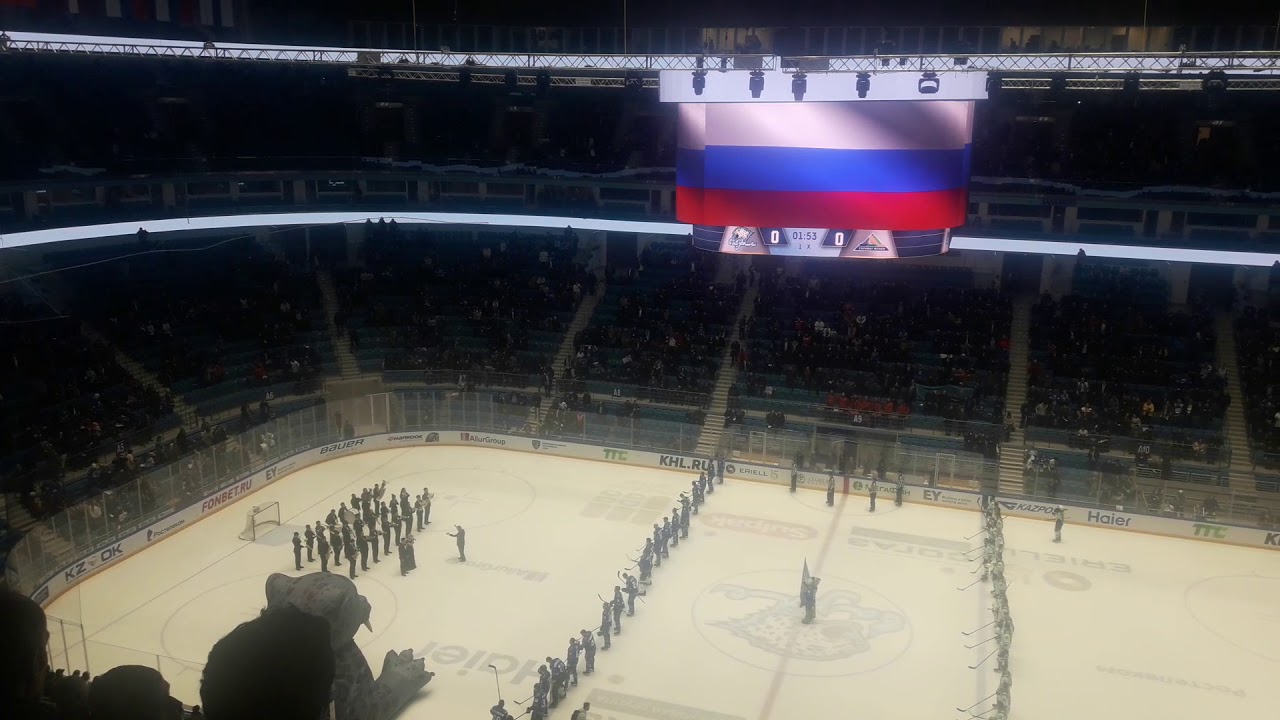ИСПОЛНЕНИЕ ГИМНОВ КАЗАХСТАНА И РОССИИ.