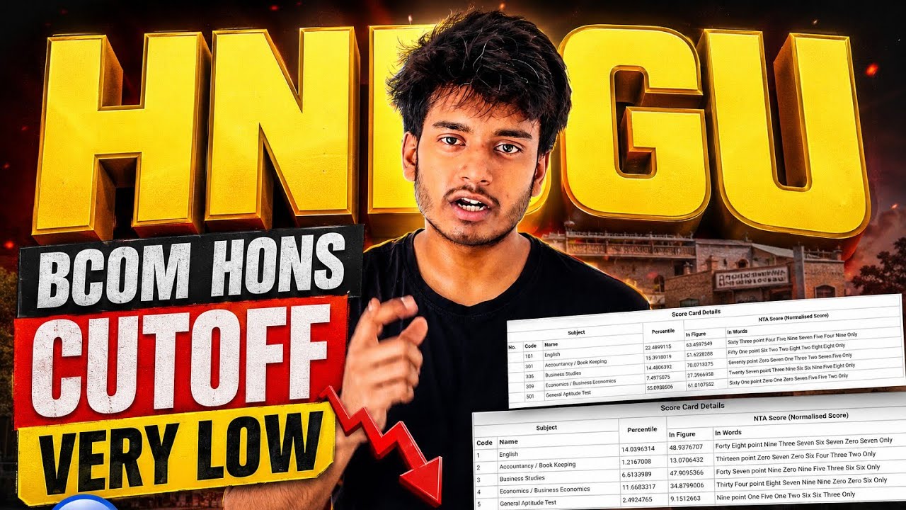 HNBGU B.Com (Hons) Cutoff 2026😱 | CUET UG 2026 | Very Low Cutoff📉 Analysis | Admission With Only ...