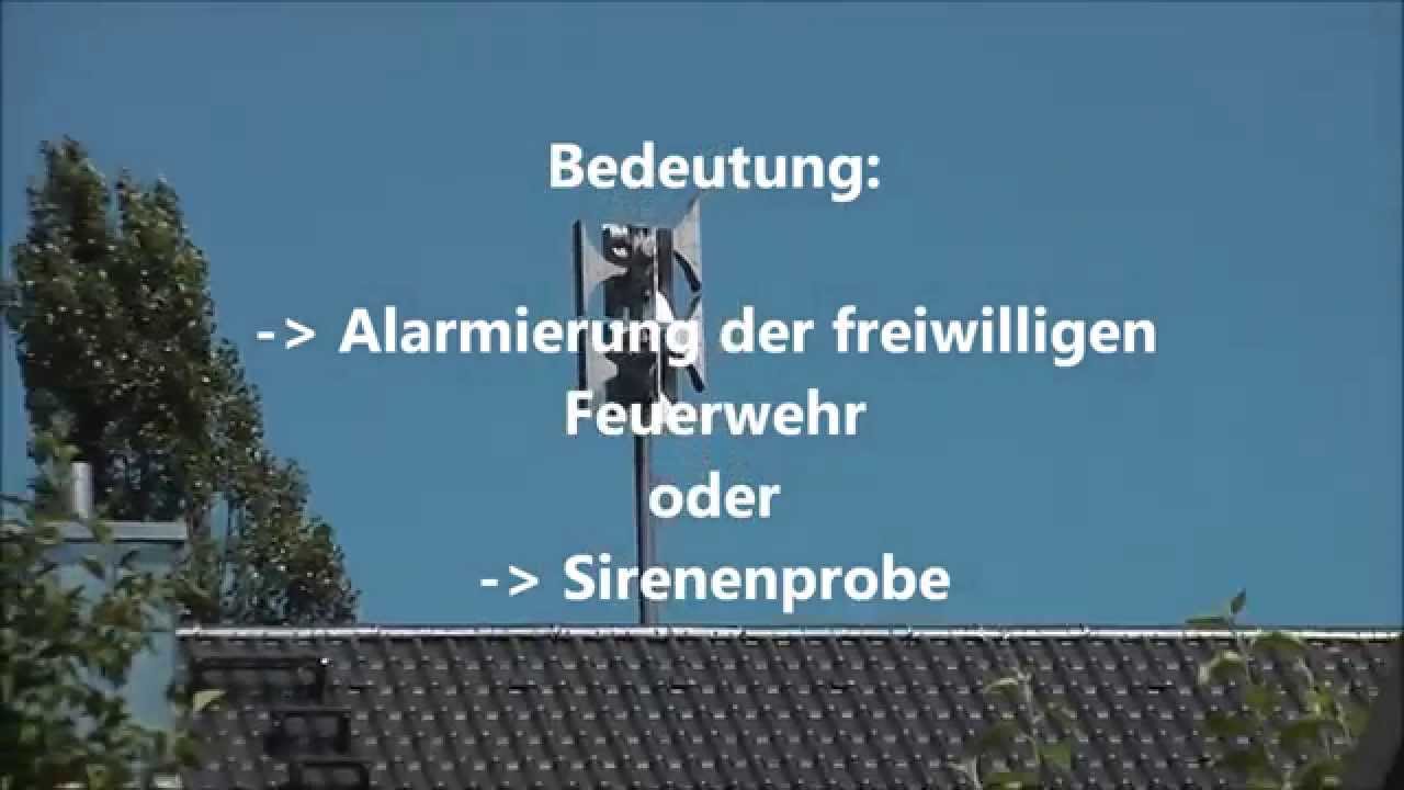 Aktuelle Sirenensignale Deutschland -- Sirenensignale anh&ouml;ren