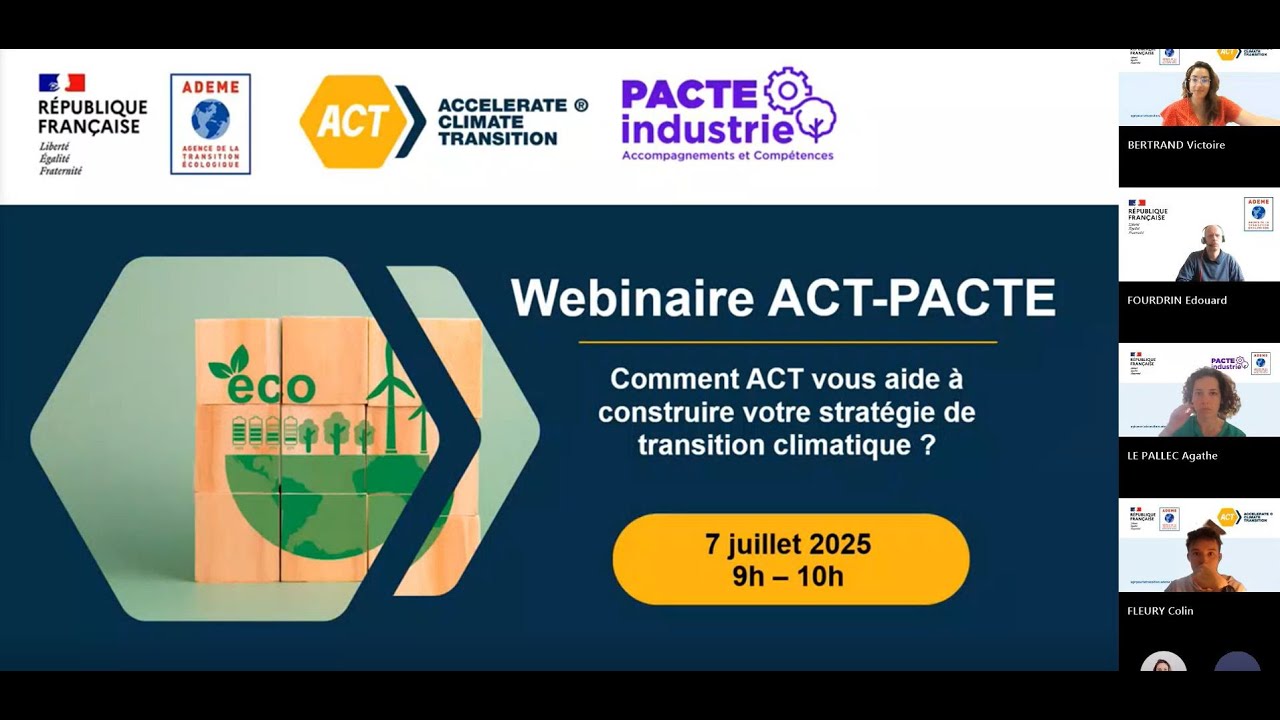 Webinaire - Comment ACT vous aide à construire votre stratégie de transition climatique