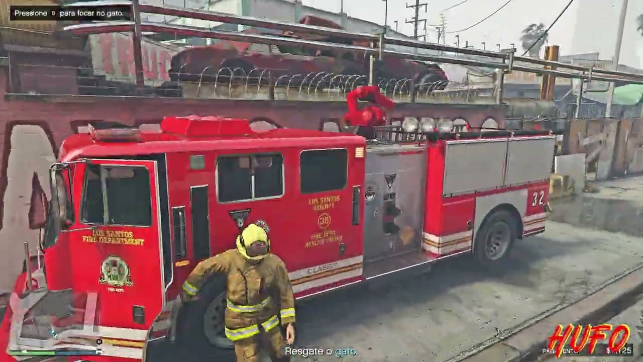 GTA 5 ONLINE - 4K | TRABALHANDO DE BOMBEIRO + TRAJE