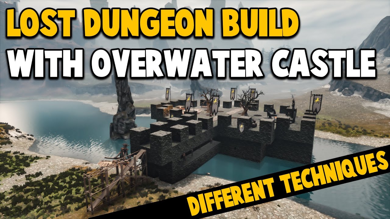 Lost Dungeon Build with Overwater Castle! | CONAN EXILES