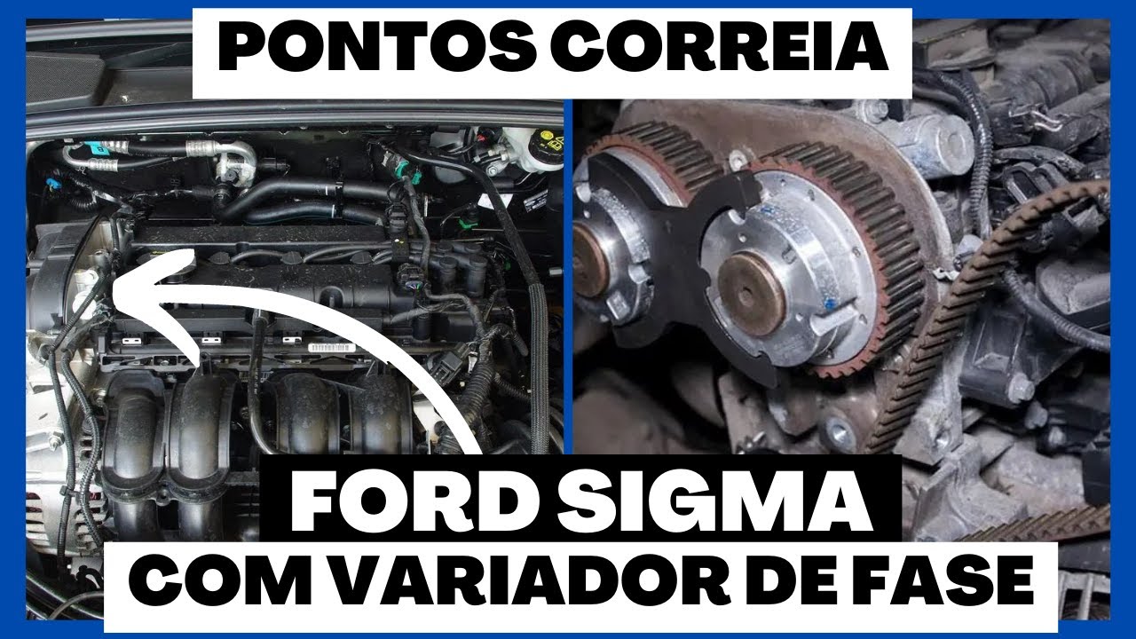 Pontos da correia dentada Sigma 1.6 • Com variador de fase
