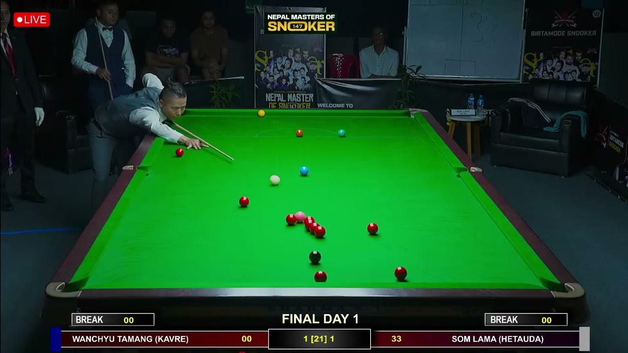 Nepal masters final match WANCHYU TAMANG vs SOM LAMA- day1.