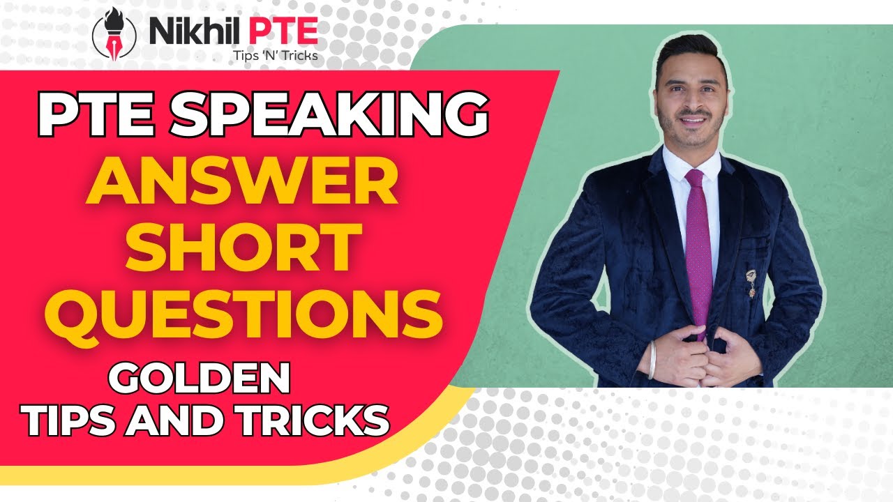 PTE SPEAKING -ANSWER SHORT QUESTIONS GOLDEN TIPS AND TRICKS || PTE BY NIKHIL #nikhilpte #ptebynikhil
