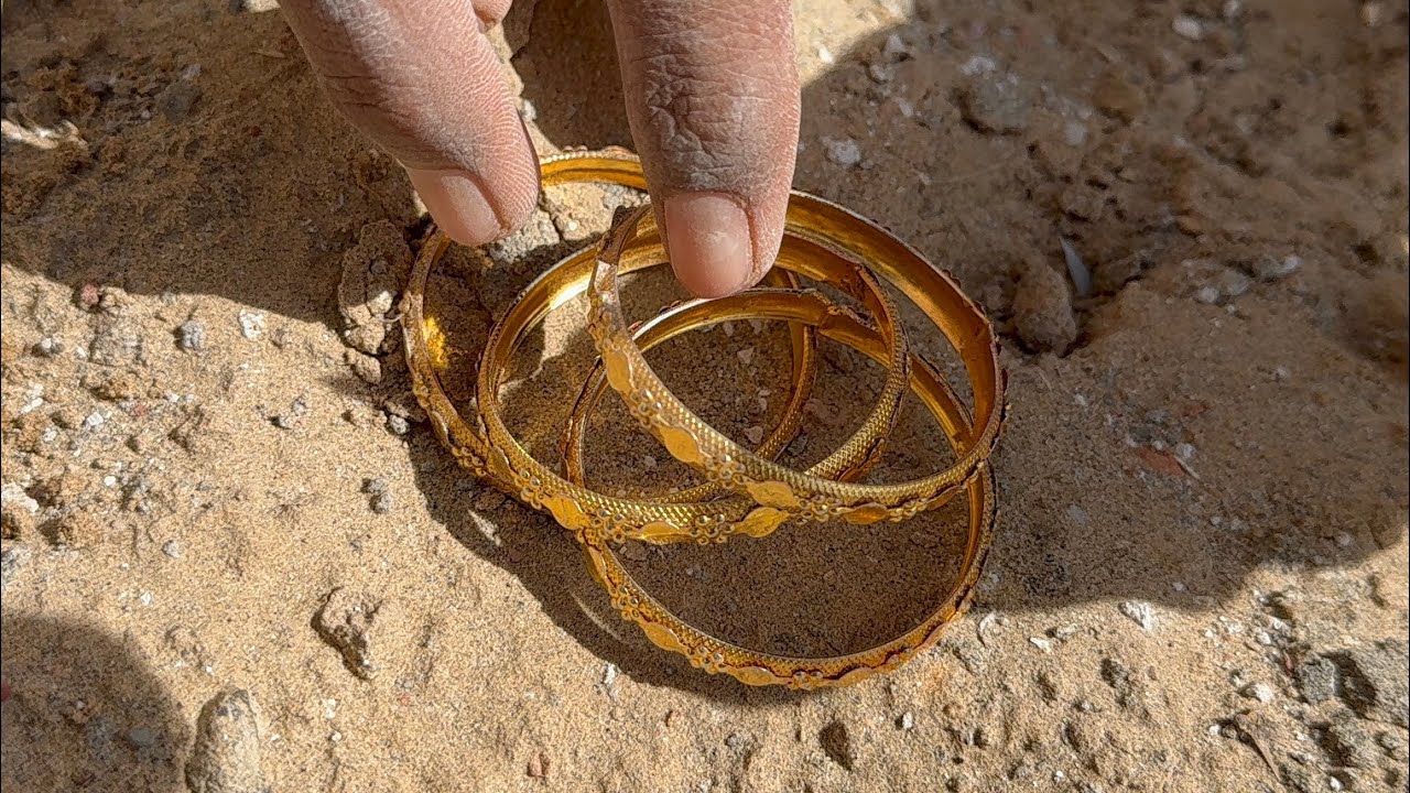 Found Gold Bangles Under Bricks 😱 | Real Gold Found in Construction Trash | Garbage Man