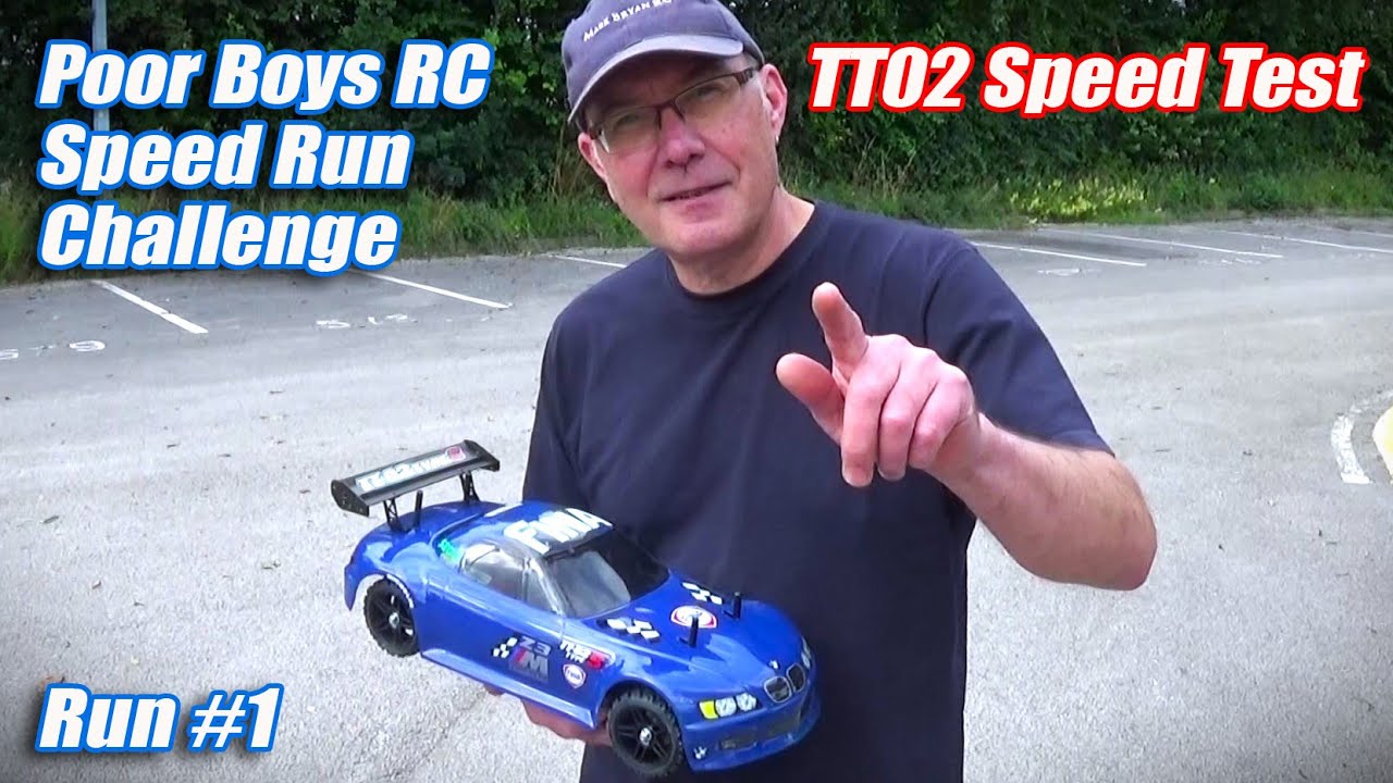 Tamiya TT02 Speed ​​Test Challenge, заезд №1, Brushed 18T @poorboysrc