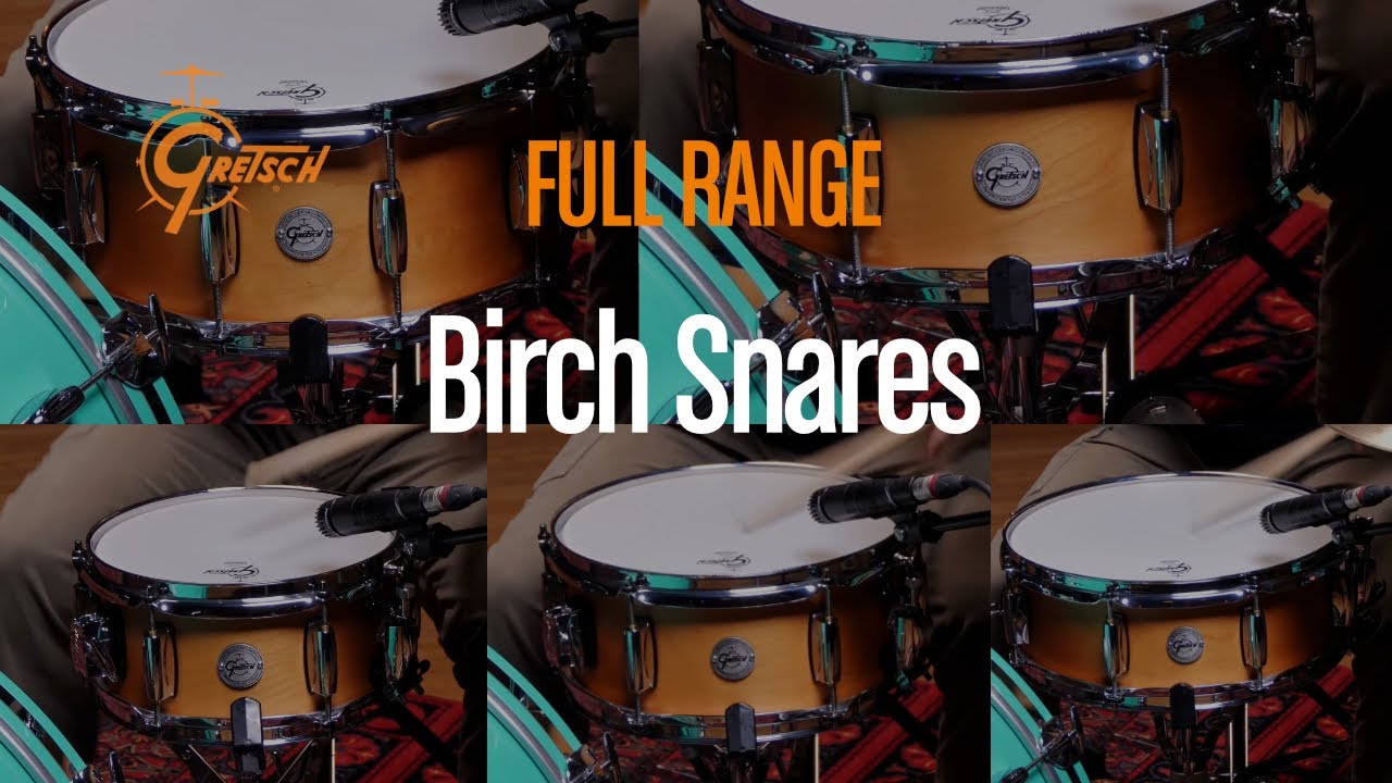 Gretsch Full Range Birch Snare Drums | Sound Demo of All 5 Models
