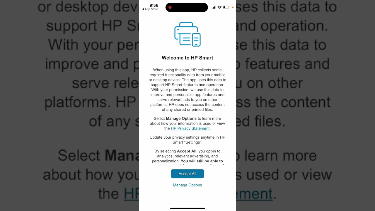 How to install HP Smart app on iPhone?