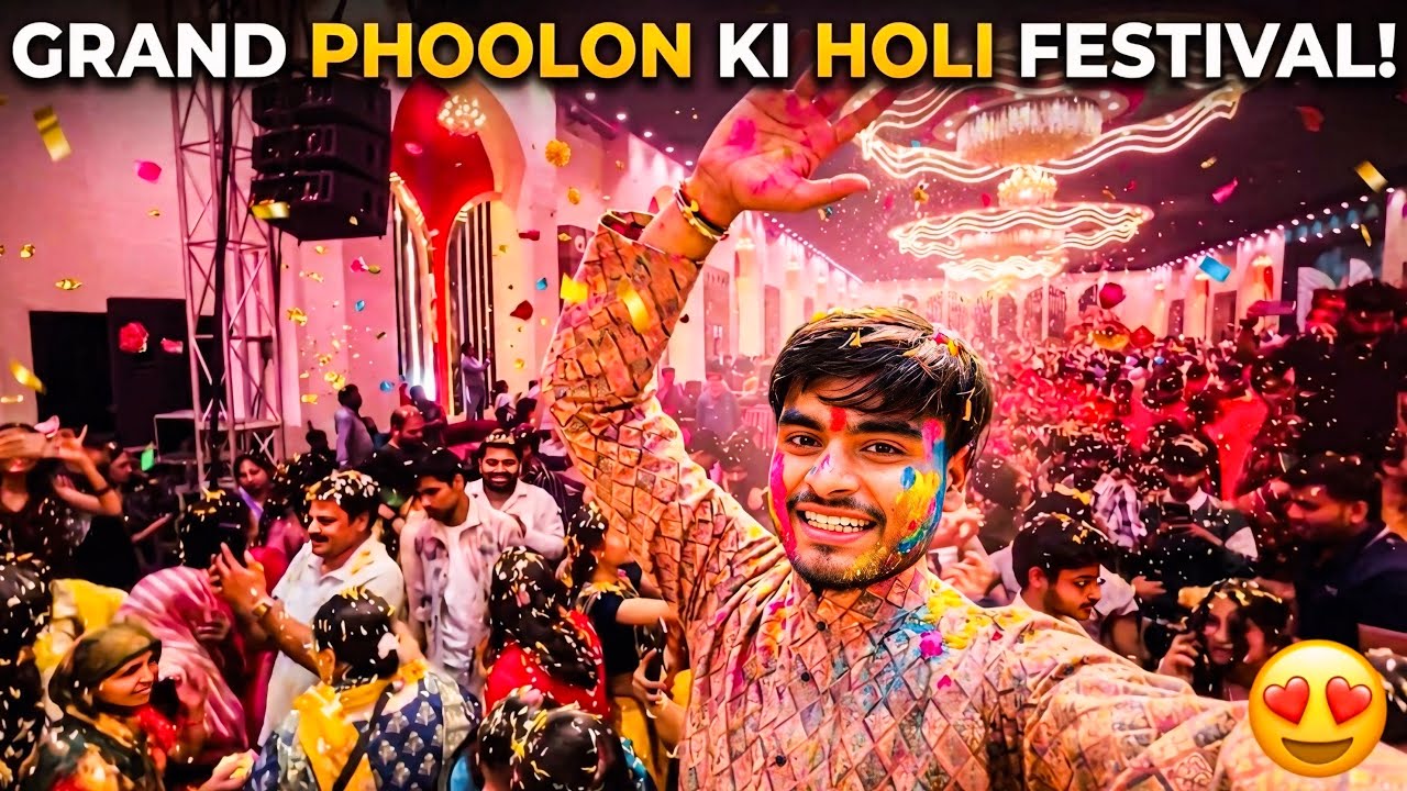 Rang Se Nahi… Phoolon Se Kheli Holi 🌸 | iskocon Gwalior Vlog”