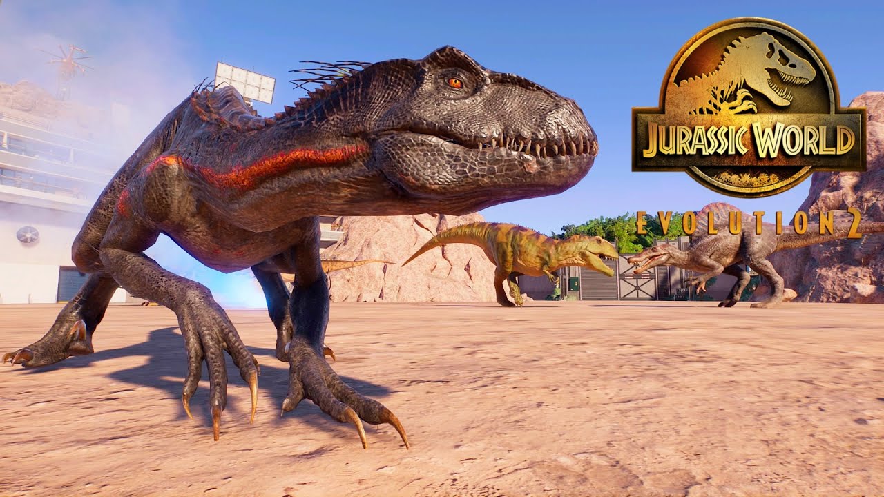 Indoraptor VS All Large Carnivorous Dinosaur Royal Rumble in Arena!!