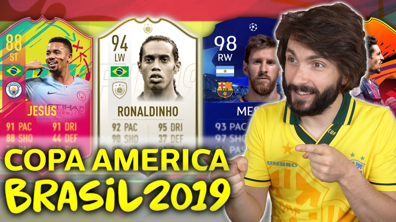 COPA AMERICA FINALE DRAFT CHALLENGE! FIFA 19