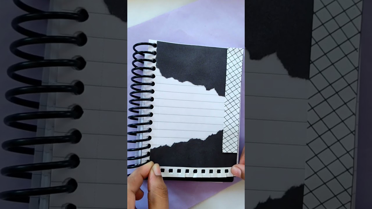 Black Journal 🖤 with Handmade journal set ideas #shorts #journalwithme