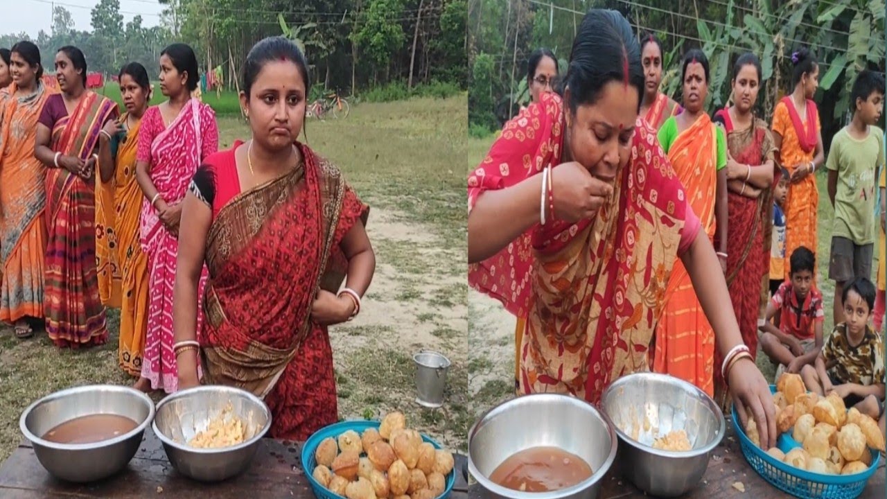ফুচকা খাওয়া প্রতিযোগিতা।Fuska khawa protijogita. #Khelo r jeto