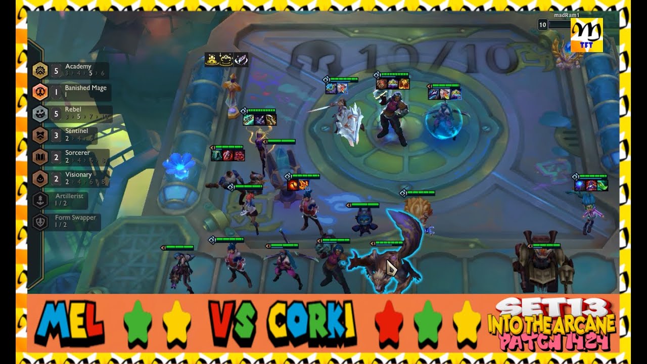 MEL⭐⭐ VS CORKI ⭐⭐⭐ . NEW PATCH = NEW META #TFT  #SET13  #MEL #CORKI #ARCANE #6COSTS