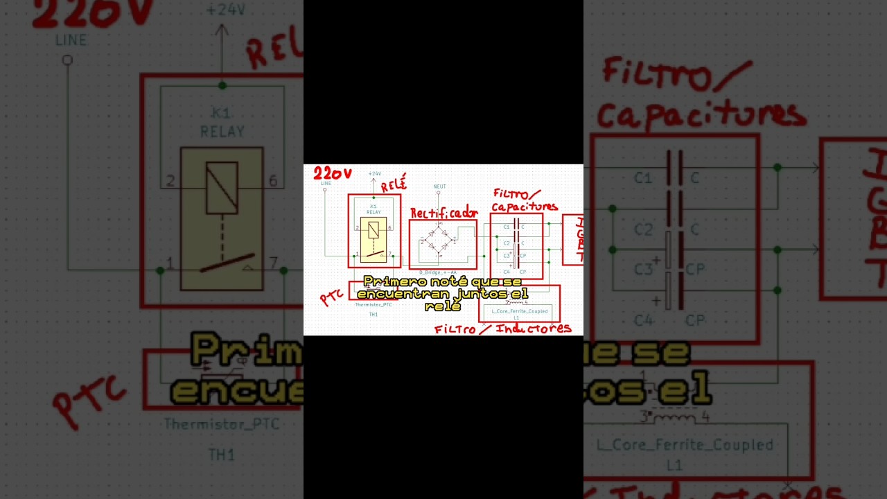 SOLDADORA INVERTER: Armando su diagrama PARTE1 #inverter #electronica #ptc #rectificador #capacitor