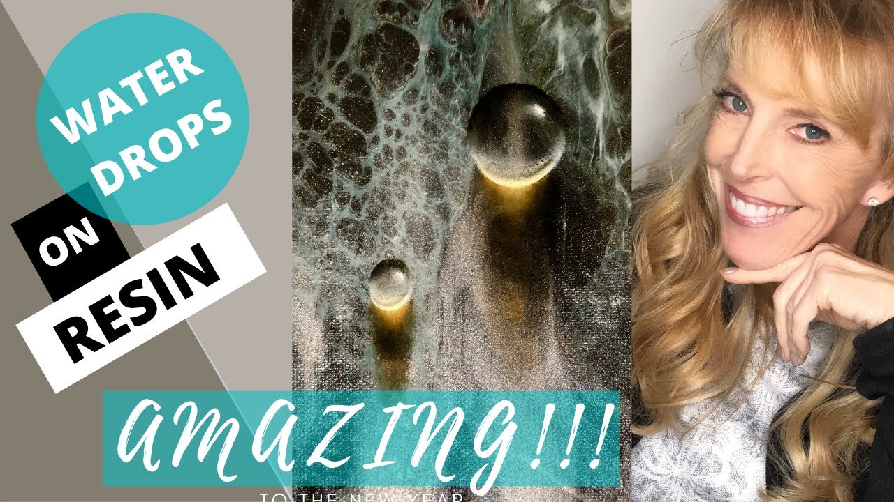 Use oil to paint realistic water drops; DIY