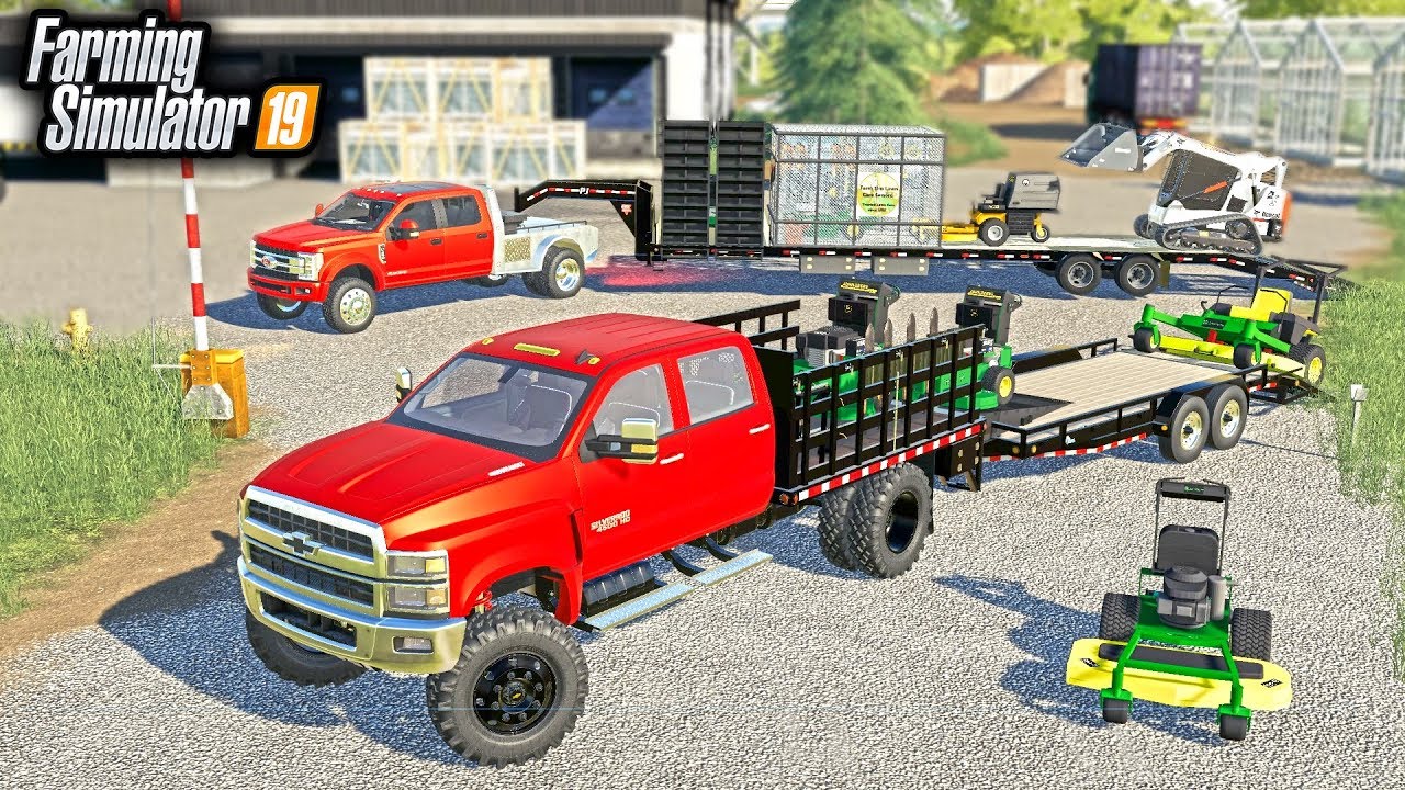 BUILDING CUSTOM TRUCKS & TRAILERS FOR LAWN CARE! (DREAM SETUPS) | FARMING SIMULATOR 2019