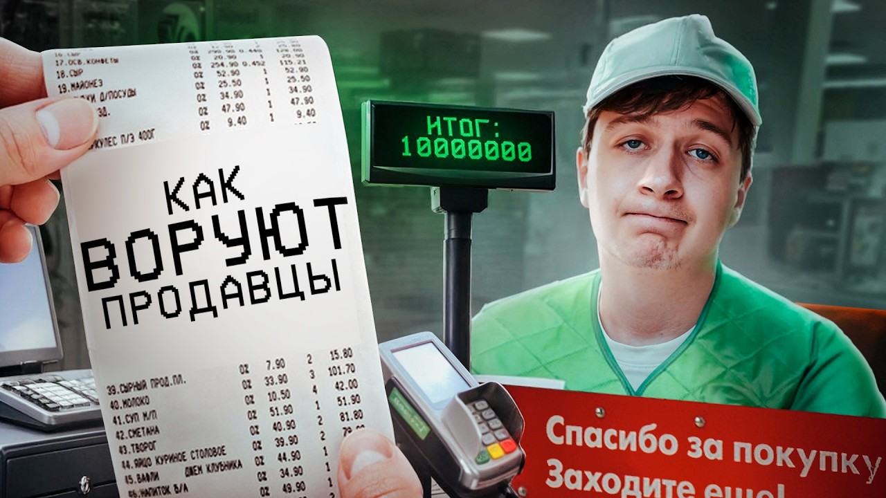 Как воруют ПРОДАВЦЫ В МАГАЗИНАХ?