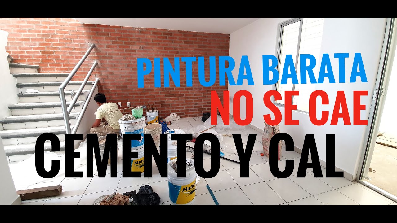 LOCO O GENIO: SECRETO PARA PINTAR CON CEMENTO BLANCO, CAL Y AGUA - PINTA UNA CASA COMPLETA