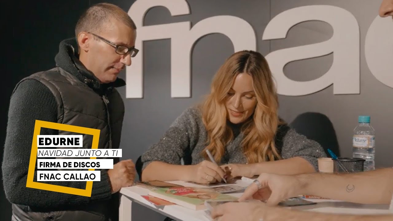 Firma de Edurne en Fnac Callao