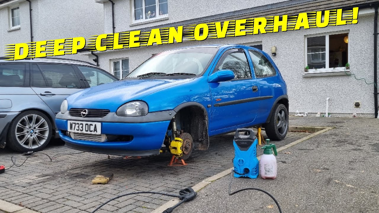 DEEP CLEANING MY FILTHY CORSA B C20LET!