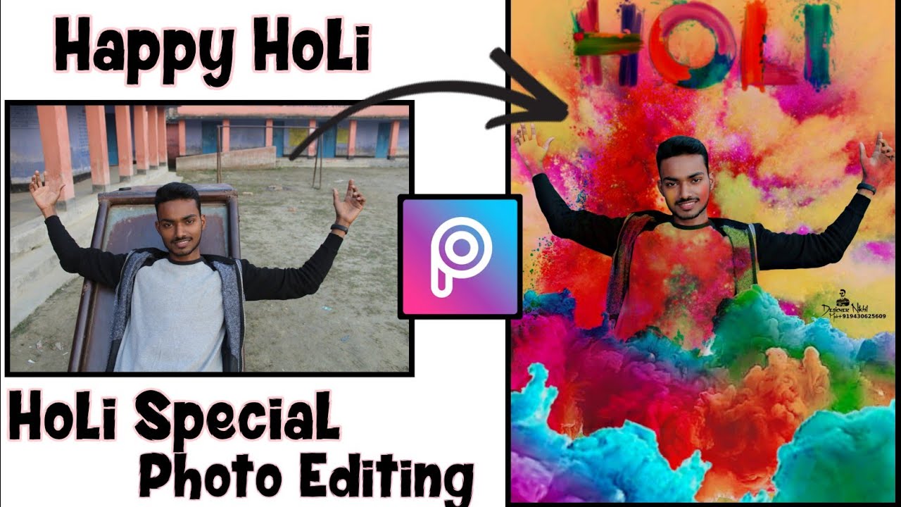 New Holi special photo editing 2021 step by step full tutorial🔥 | Designer Nikhil