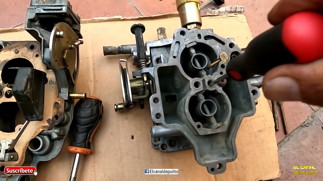 Despiece Carburador Solex tapado detallado diafragma inyección y potencia 1080P