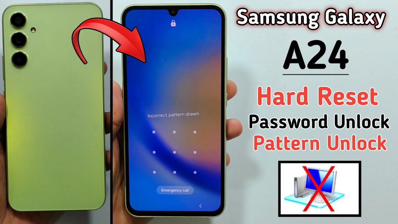 Samsung Galaxy A24 Hard Reset without PC !! How To Use Hard Reset Samsung Galaxy A24 Forgot Password