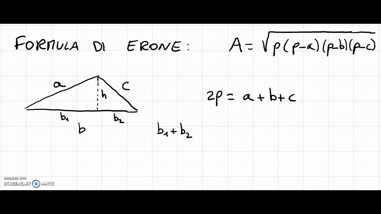 Formula di Erone (dimostrazione)