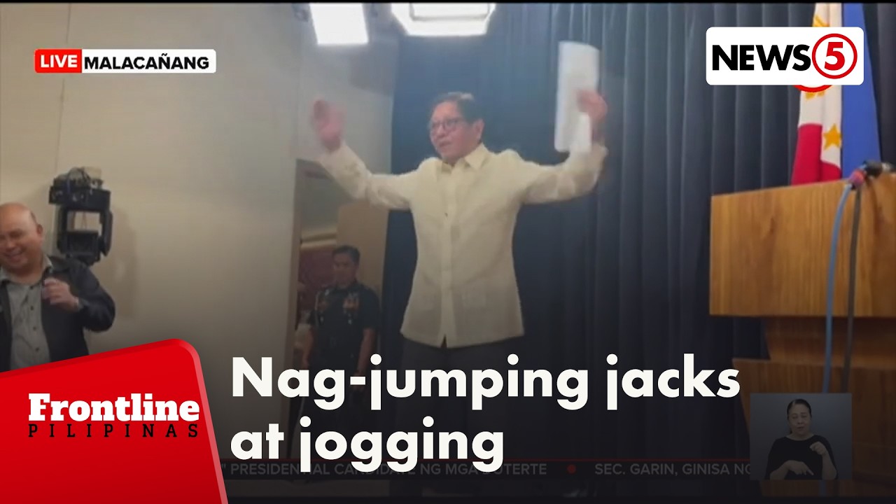 Pres. Bongbong Marcos, nag-jumping jacks at nag-jogging para patunayang maayos ang kalusugan