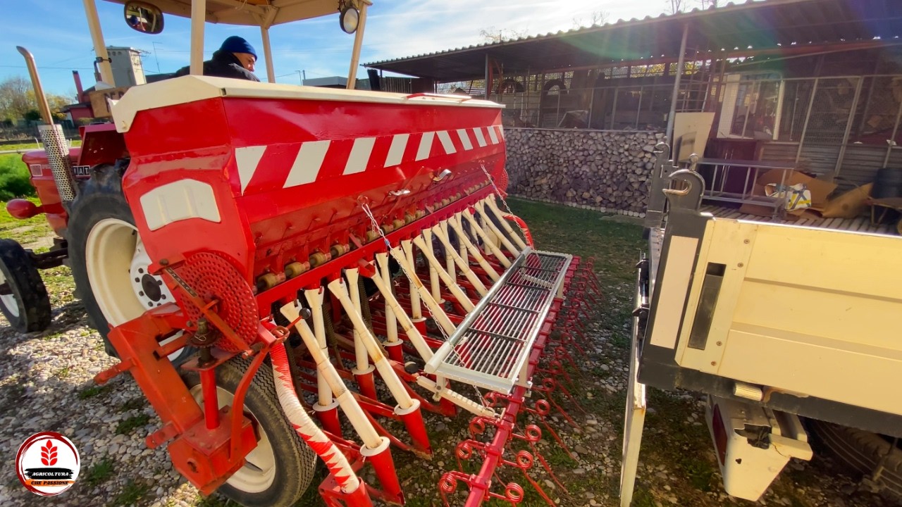 Semina Frumento 🌾  con Fiatagri 500 SPECIAL e Seminatrice CARRARO