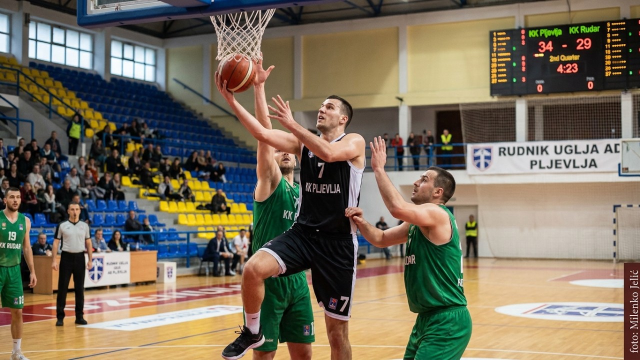 KK Pljevlja - KK Rudar  97 : 63  DRUGA ČETVRTINA