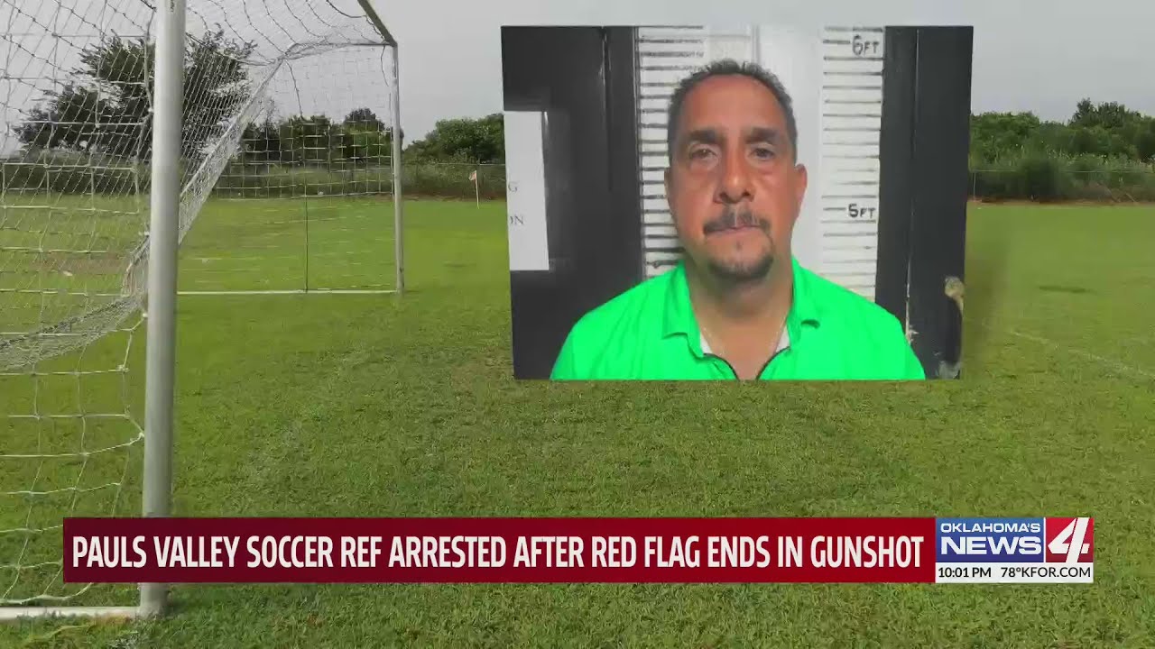 Referee arrested after allegedly firing gun during soccer game in Pauls Valley
