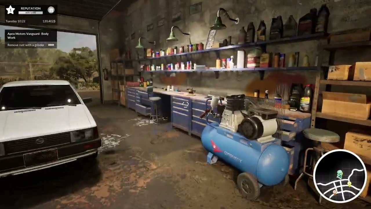 I started a used car shop