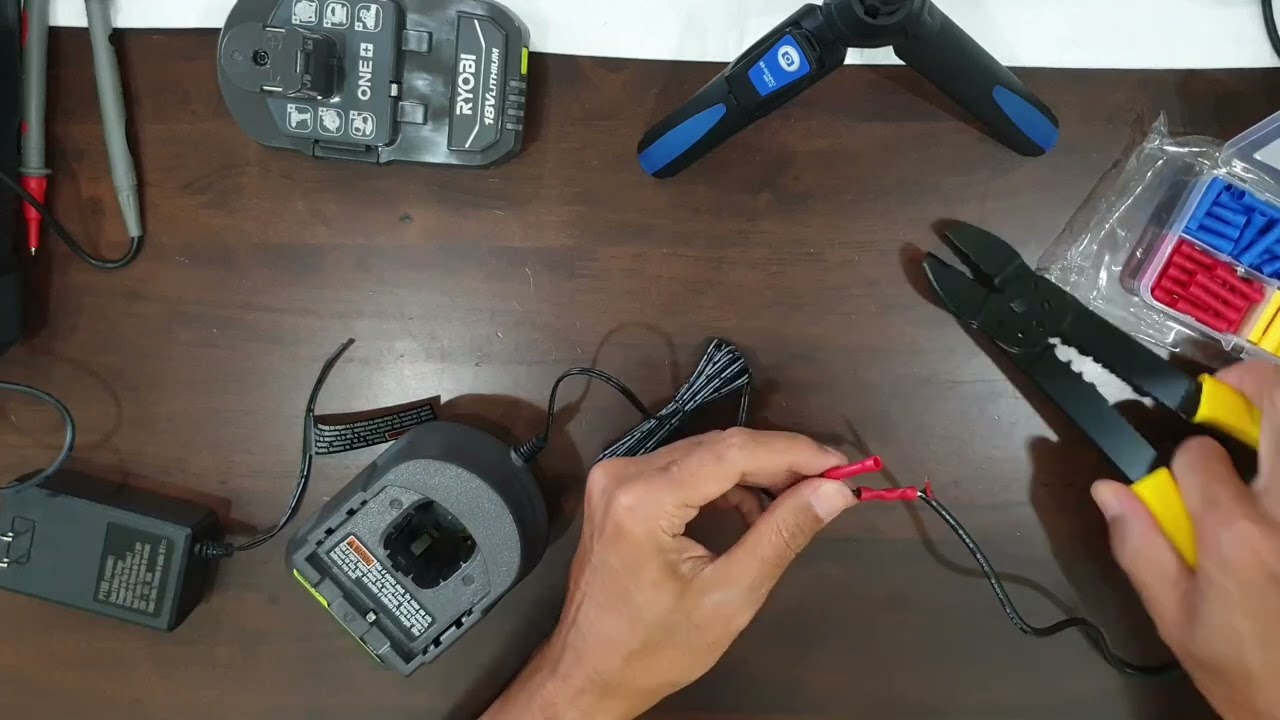 Replacing Ryobi charger of 110V supply to 240V computer laptop supply