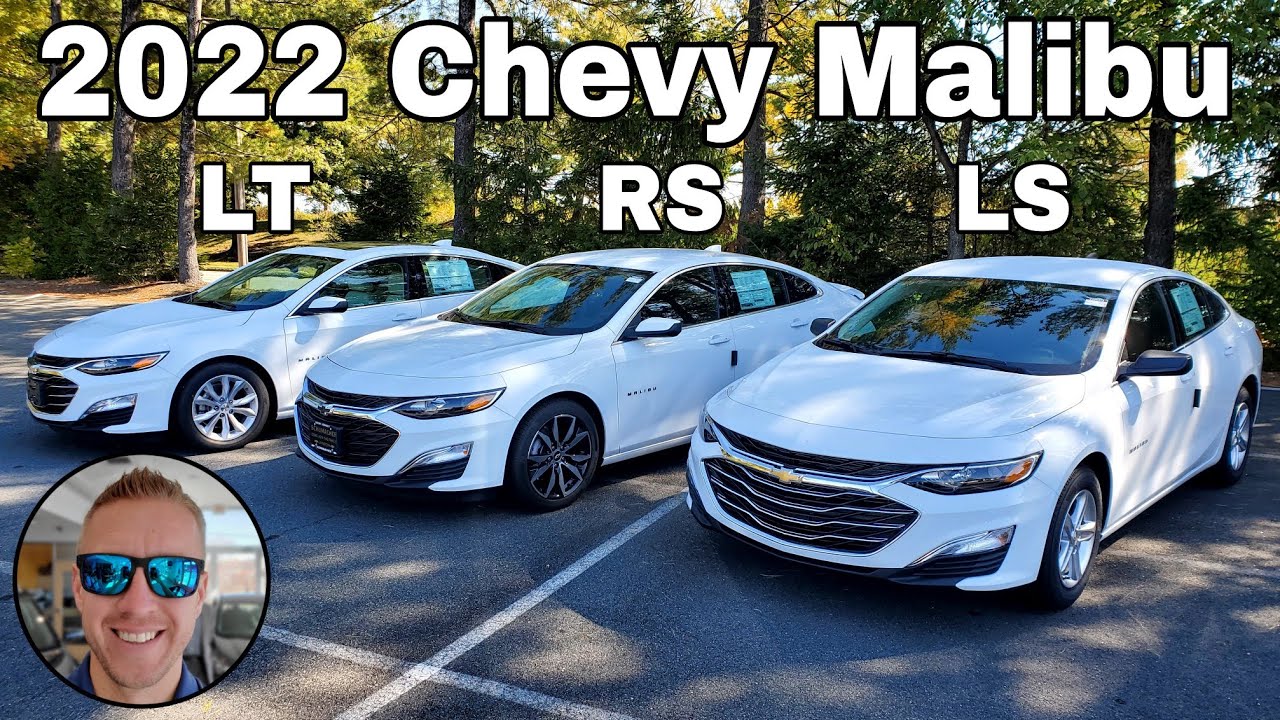 2022 Chevy Malibu LS, Malibu RS & Malibu LT Comparison