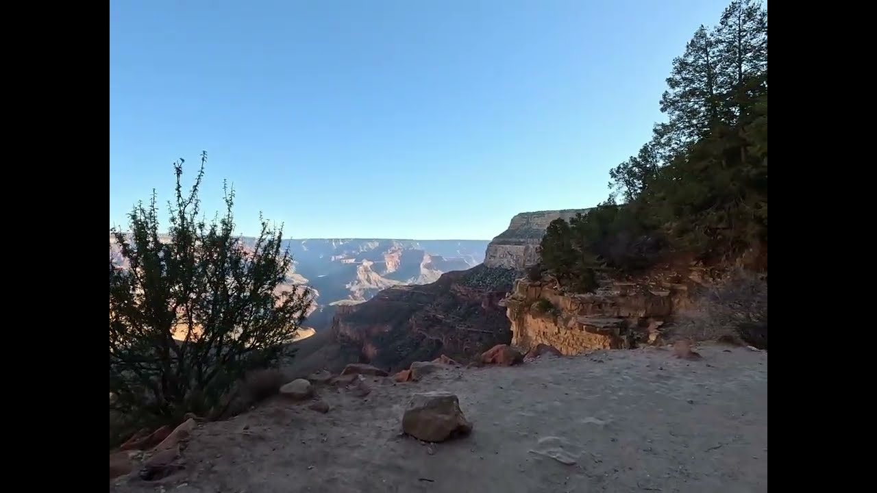 The Upper Bright Angel Trail at the Grand Canyon 