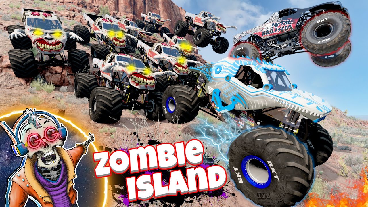 Monster Jam INSANE Zombie Island Adventure #52 | Гонки, фристайл и скоростные прыжки