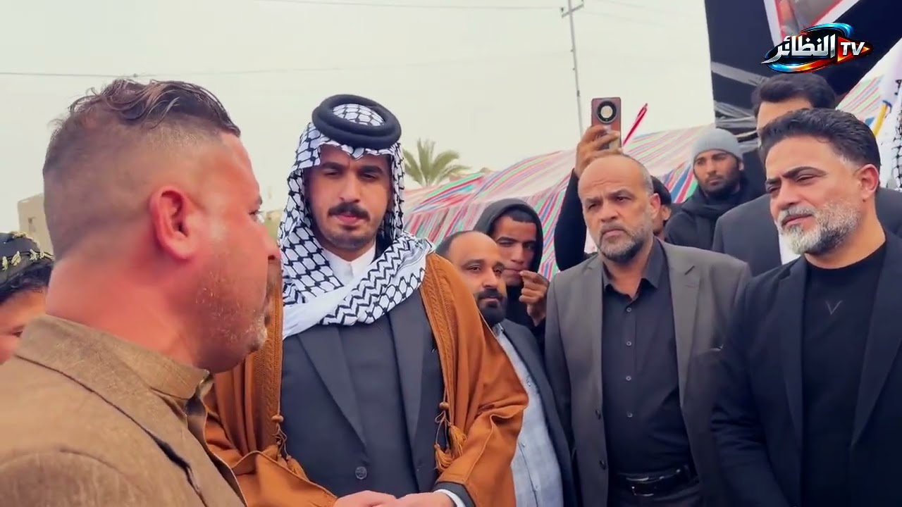 حضور الحاج ابو ياسر الازيرجاوي المستشار العسكري للسيد مقتدى الصدر عزاء الزعيم الراحل الشيخ اركان 